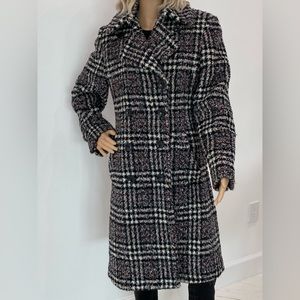 Jones New York Plaid Winter Coat